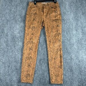 Rewash Rust and Black Snake Skin Patterned Pants size 11R